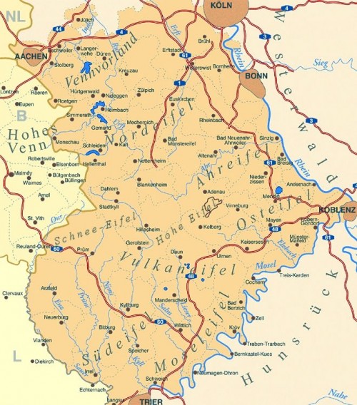 Map of Eifel