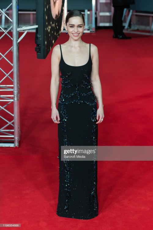 LONDON, UNITED KINGDOM - FEBRUARY 02, 2020: Emilia Clarke attends the EE British Academy Film Awards