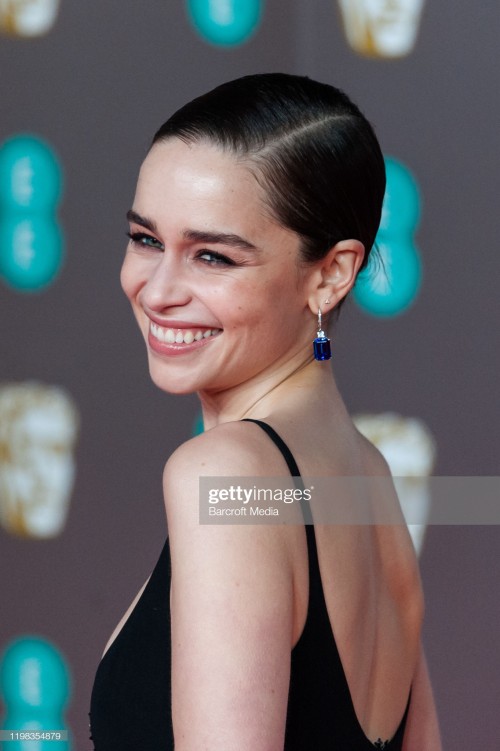 LONDON, UNITED KINGDOM - FEBRUARY 02, 2020: Emilia Clarke attends the EE British Academy Film Awards