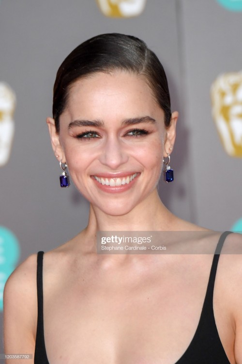 LONDON, ENGLAND - FEBRUARY 02: Emilia Clarke attends the EE British Academy Film Awards 2020 at Roya