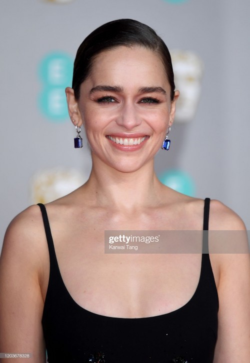 LONDON, ENGLAND - FEBRUARY 02: Emilia Clarke attends the EE British Academy Film Awards 2020 at Roya