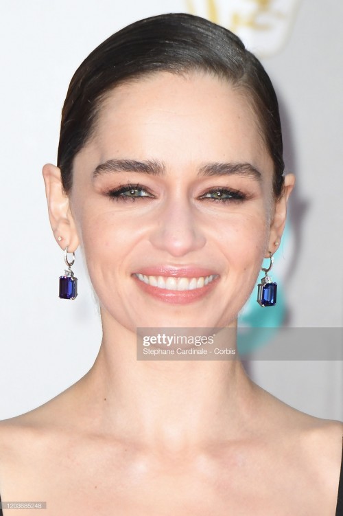 LONDON, ENGLAND - FEBRUARY 02: Emilia Clarke attends the EE British Academy Film Awards 2020 at Roya