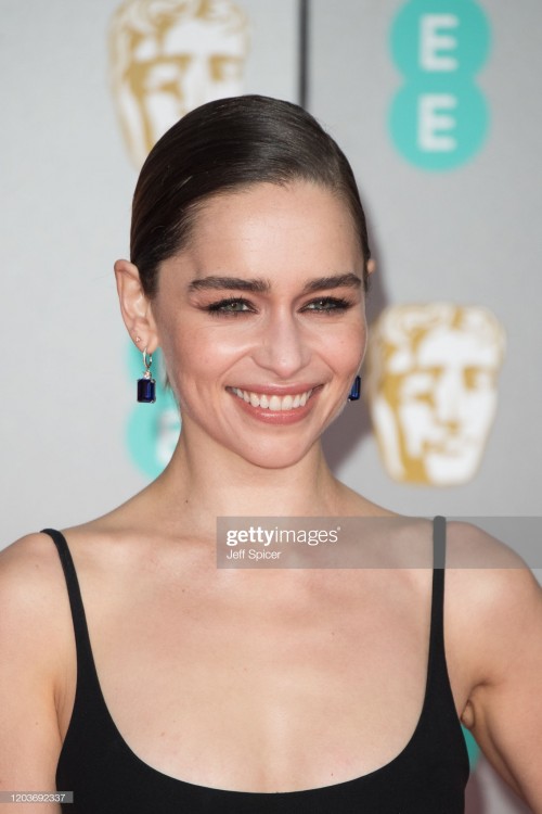 LONDON, ENGLAND - FEBRUARY 02: Emilia Clarke attends the EE British Academy Film Awards 2020 at Roya