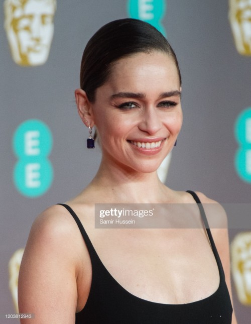 LONDON, ENGLAND - FEBRUARY 02: Emilia Clarke attends the EE British Academy Film Awards 2020 at Roya