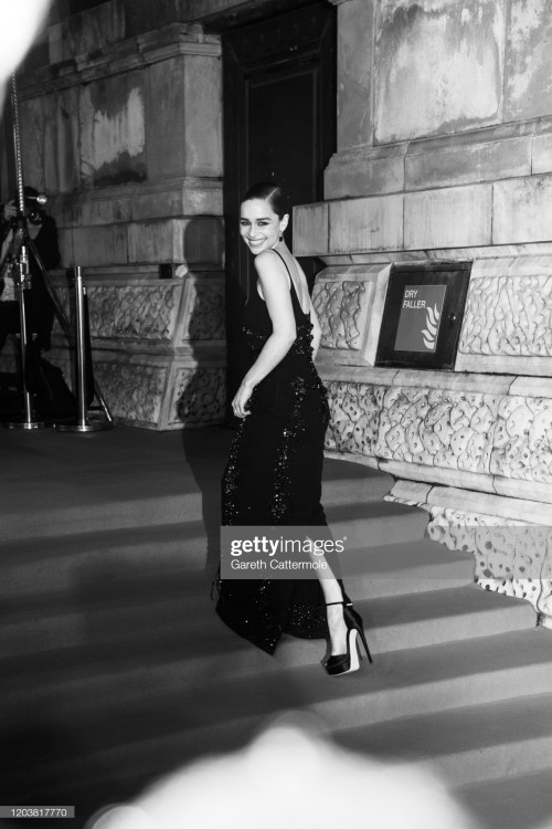 LONDON, ENGLAND - FEBRUARY 02: (EDITORS NOTE: Image has been converted to black and white)  Emilia C