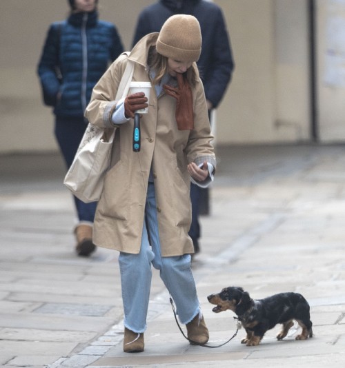20 March 2020 - EXCLUSIVE.Game of Thrones actress Emilia Clarke is seen for the first time since her