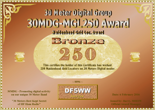 DF5WW 30MDG MGL 250 Certificate1