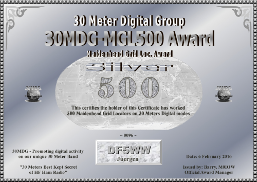 DF5WW 30MDG MGL 500 Certificate1