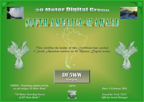 DF5WW 30MDG SA 05 Certificate1