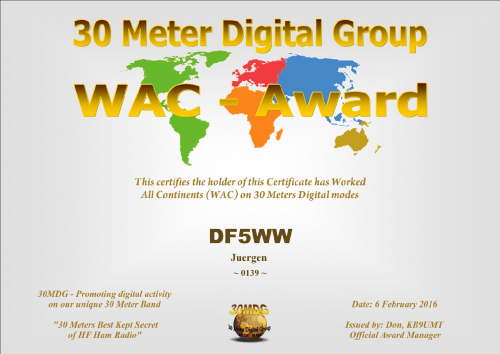DF5WW 30MDG WAC Certificate1
