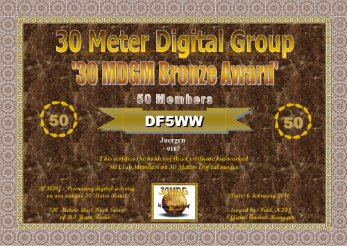 DF5WW 30MDGM Bronze Certificate1