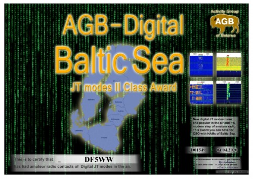 DF5WW BALTICSEA BASIC II AGB