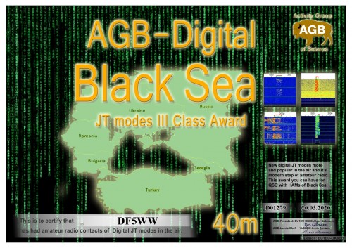 DF5WW BLACKSEA 40M III AGB