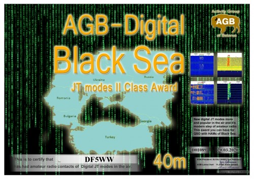 DF5WW BLACKSEA 40M II AGB