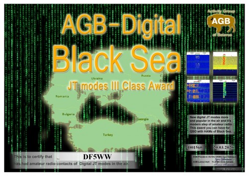 DF5WW BLACKSEA BASIC III AGB