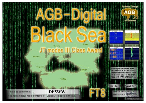 DF5WW BLACKSEA FT8 III AGB