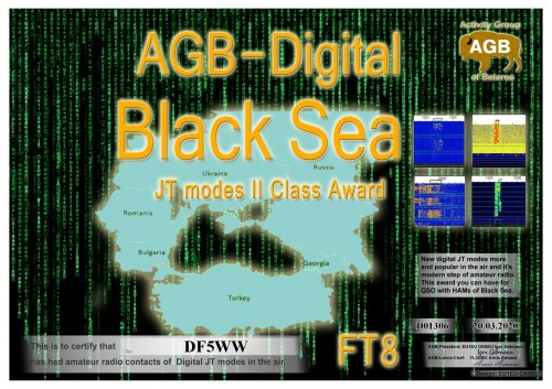 DF5WW BLACKSEA FT8 II AGB