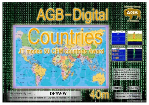 DF5WW COUNTRIES 40M 50 AGB