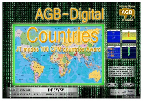 DF5WW COUNTRIES BASIC 100 AGB