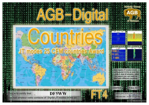 DF5WW COUNTRIES FT4 25 AGB