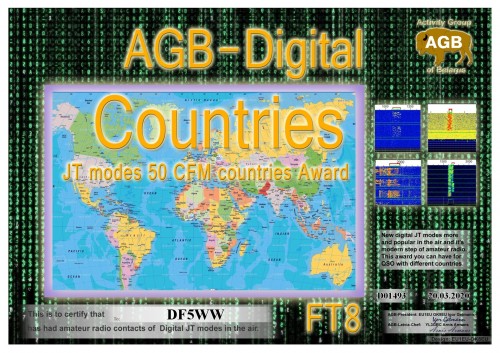 DF5WW COUNTRIES FT8 50 AGB