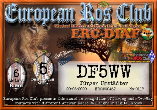 DF5WW DIAF6 5 ERC