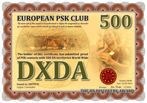 DF5WW DXDA 500
