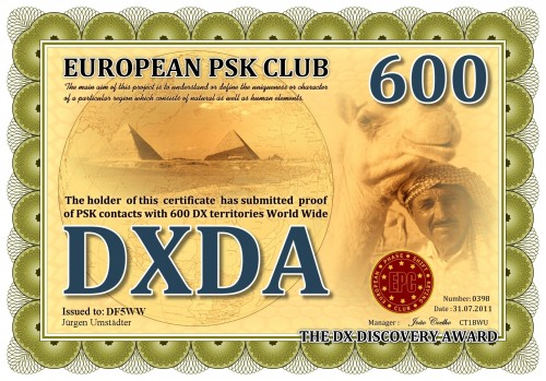DF5WW DXDA 600