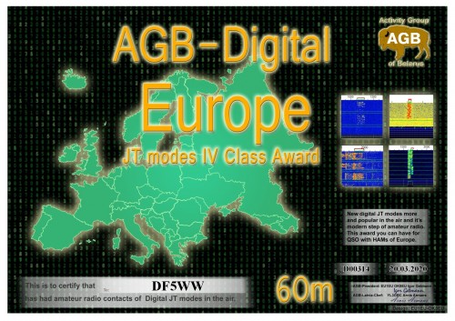 DF5WW EUROPE 60M IV AGB