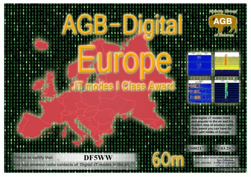 DF5WW EUROPE 60M I AGB