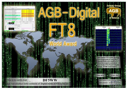 DF5WW FT8 WORLD BASIC AGB