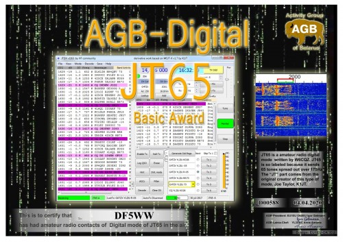 DF5WW JT65 BASIC BASIC AGB