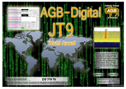 DF5WW JT9 WORLD BASIC AGB