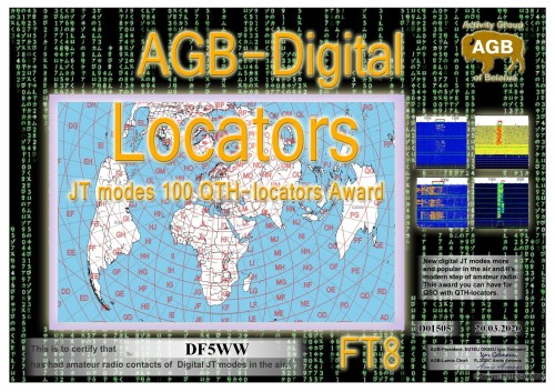 DF5WW LOCATORS FT8 100 AGB