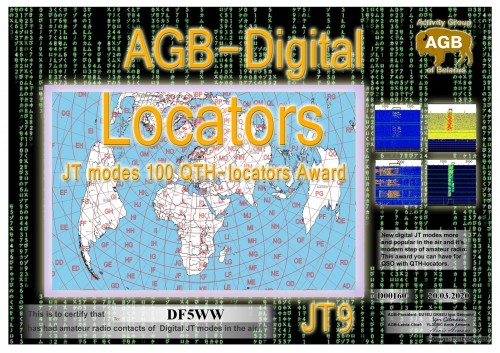 DF5WW LOCATORS JT9 100 AGB