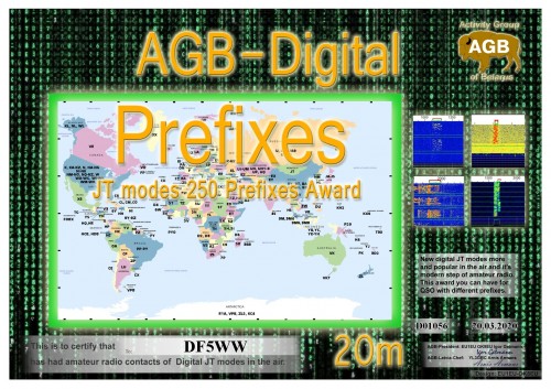 DF5WW PREFIXES 20M 250 AGB