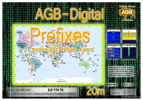 DF5WW PREFIXES 20M 300 AGB