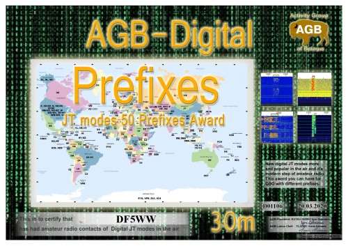 DF5WW PREFIXES 30M 50 AGB