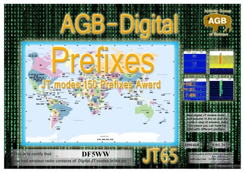 DF5WW PREFIXES JT65 150 AGB