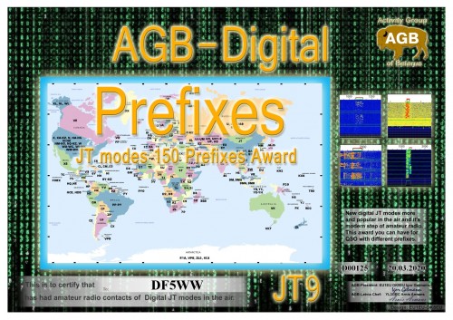 DF5WW PREFIXES JT9 150 AGB