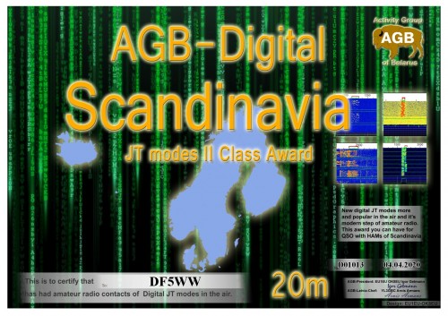 DF5WW SCANDINAVIA 20M II AGB