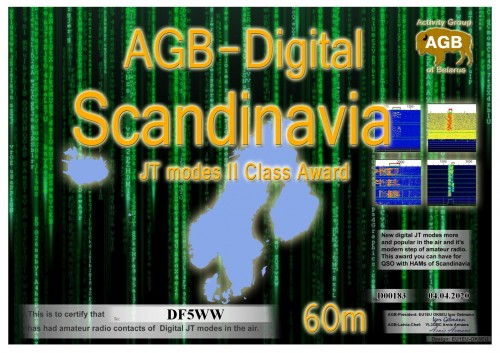 DF5WW SCANDINAVIA 60M II AGB