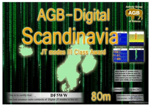 DF5WW SCANDINAVIA 80M III AGB