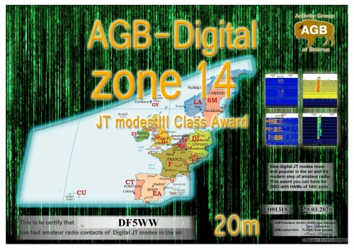 DF5WW ZONE14 20M III AGB