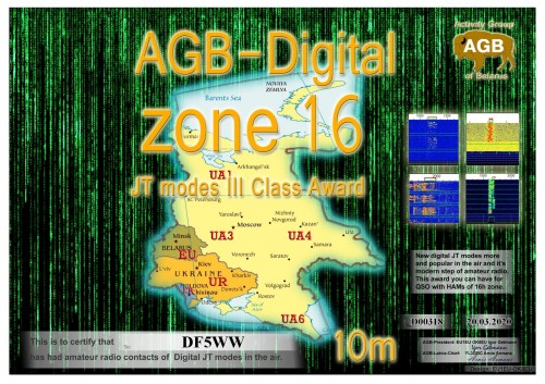 DF5WW ZONE16 10M III AGB