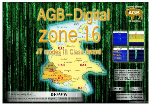 DF5WW ZONE16 BASIC III AGB