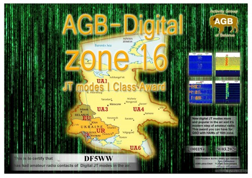 DF5WW ZONE16 BASIC I AGB