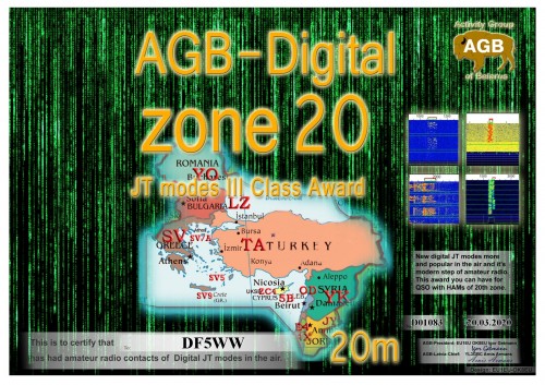 DF5WW ZONE20 20M III AGB