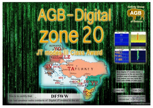 DF5WW ZONE20 BASIC III AGB