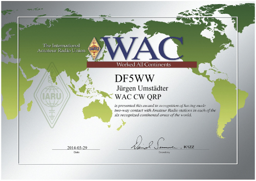WAC CW QRP